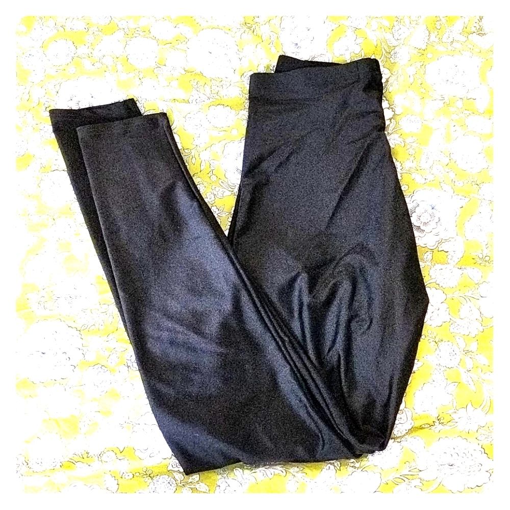 Insanity Shiny Black Stretch Leggings